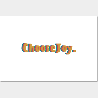 Retro 'Choose Joy' Posters and Art